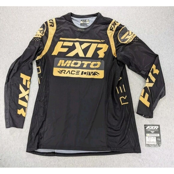 Other - FXR Revo Legends Mens‎ MX Offroad Jersey Racing Black Gold Size 2XL Slim Fit XL